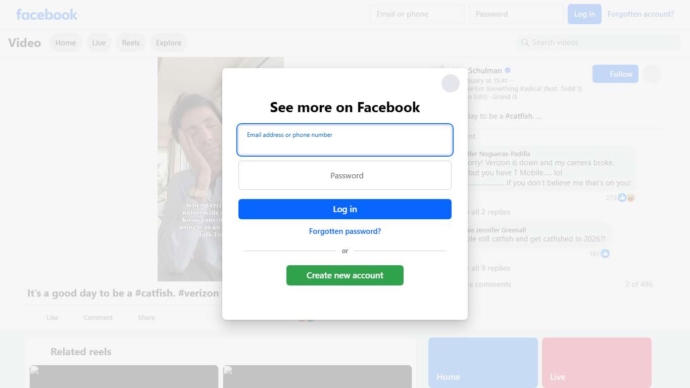 It’s a good day to be a #catfish. #verizon Nev Schulman Facebook